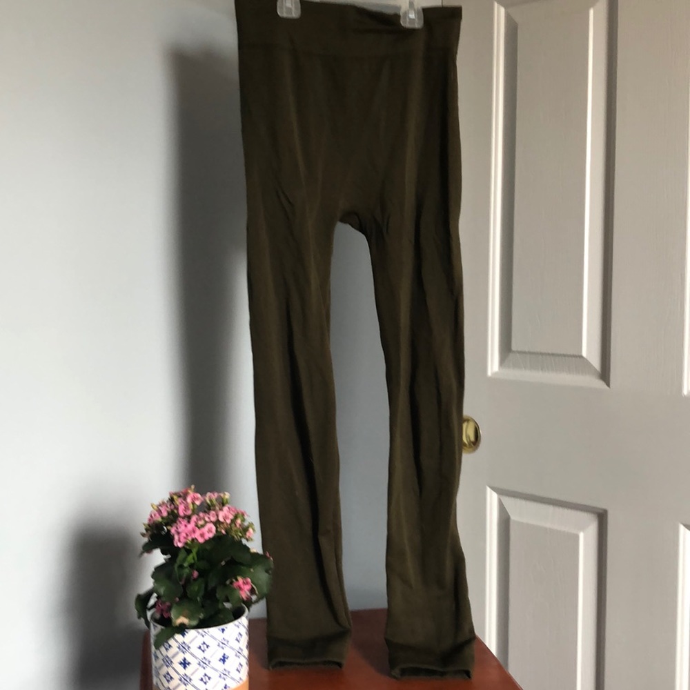 Green base layer legging